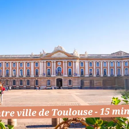 T2 Havre De Paix Avec Bureau & Wifi - Parking Prive - Piscine & Salle Sport Communs * Toulouse
