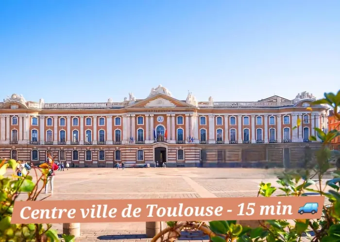 T2 Havre De Paix Avec Bureau & Wifi - Parking Prive - Piscine & Salle Sport Communs * 툴루즈